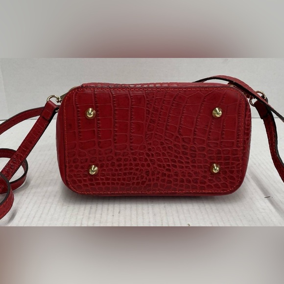 Divina Firenze Trilli Convertible Flap Croc Embossed Satchel Leather Backpack main image 4